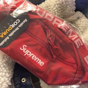 Supreme SS18 Cordura Waist Bag Red